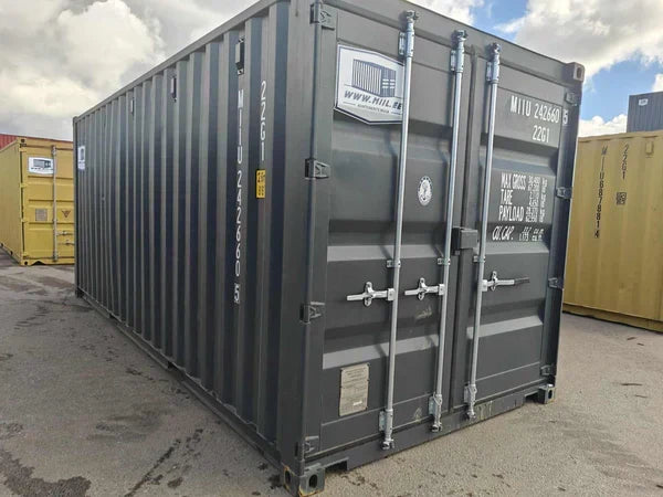 Contenedor maritimo 20 pies gris seminuevo