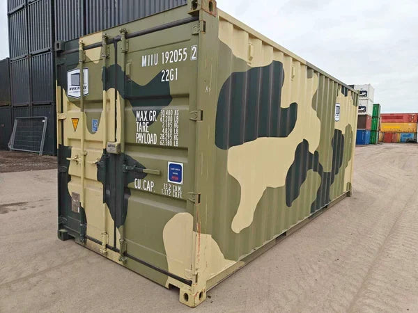 Contenedor maritimo 20 pies verde militar seminuevo